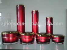 acrylic bottles and jars