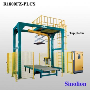 Pre-stretch film pallet rotary arm wrapper