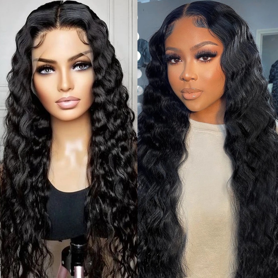 Cuticle Aligned Wholesale Brazilian 100% Human Swiss HD Transparent Pre- plucked Lace Front Virgin Hair Wigs for Black Women