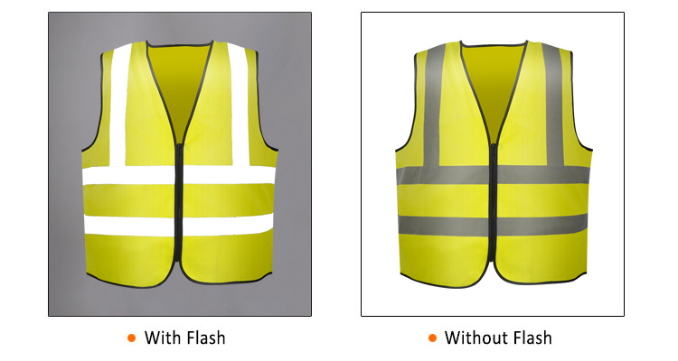 High visibility blue security warning construction reflective safety vest