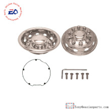 Universal Stainless Steel Wheel Cover - 10 Holes 22.5'' Wheel Cap