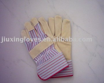 Pig split leather glove