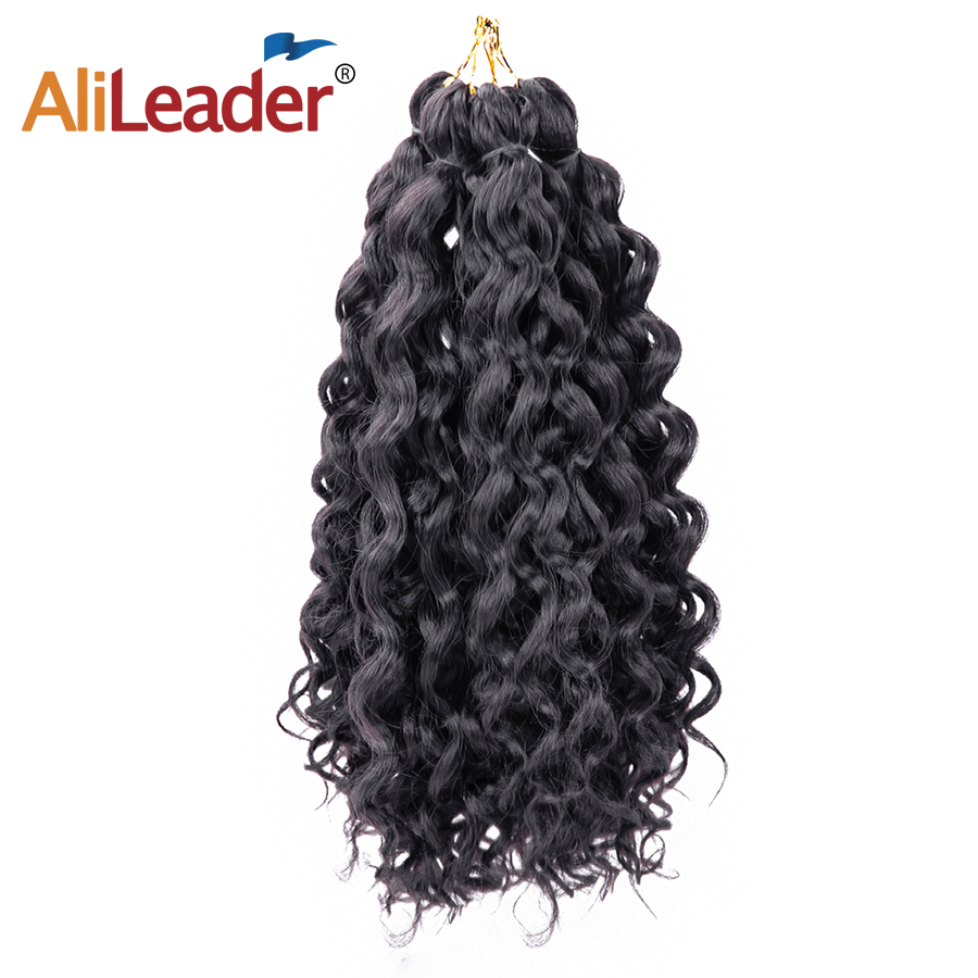 Hawaii Crochet Curl Hair Extensions Water Wave Braids