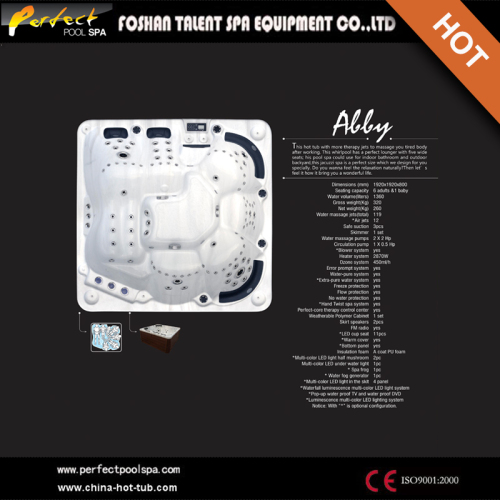 2015 Hot Sale Whirlpool Bathtub with CE and TUV Certifications