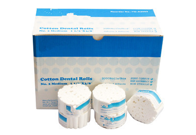 Disposable Absorbent Dental Cotton Roll for Medical Use