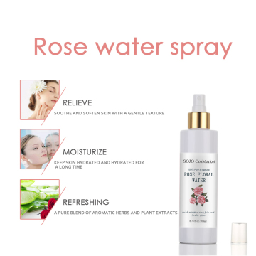 Pure rose water spray toner for skin