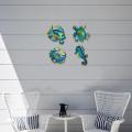 Tropical Sea Turtle Seahorse Crab Fish Wall Decor