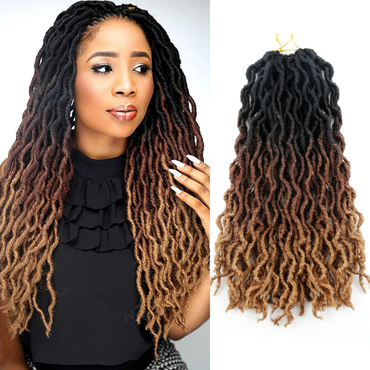 Ombre gypsy locs crochet hair 24 root natural synthetic hair gypsy locs extension jumbo wave faux wavy gypsy locs