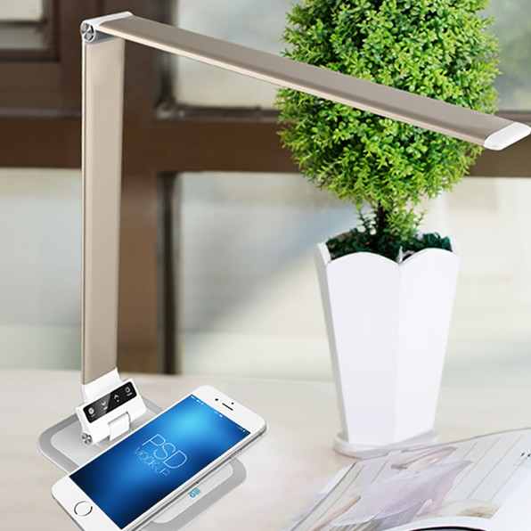 MESUN Wireless Charger fashionable led desk Foldable Mobile Phone Usb Charging