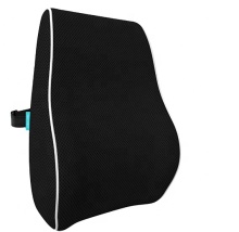 Memory foam lumbar support back cushion for car