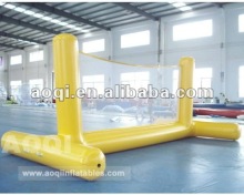 Inflatable beach volleyball net