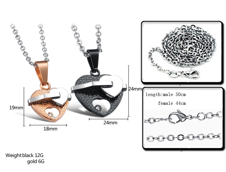 Stainless Steel Jewelry Lovers Category Pendant (HR3259)