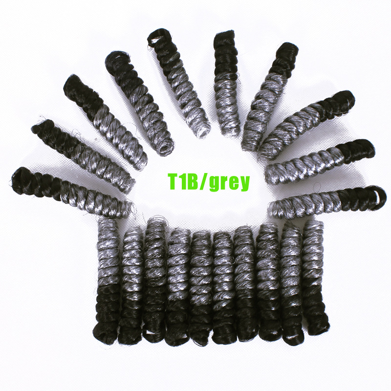 Hot sell wholesale cheap saniny curl crochet hair Wig Lady Curl Wand curl 10inch screw roll