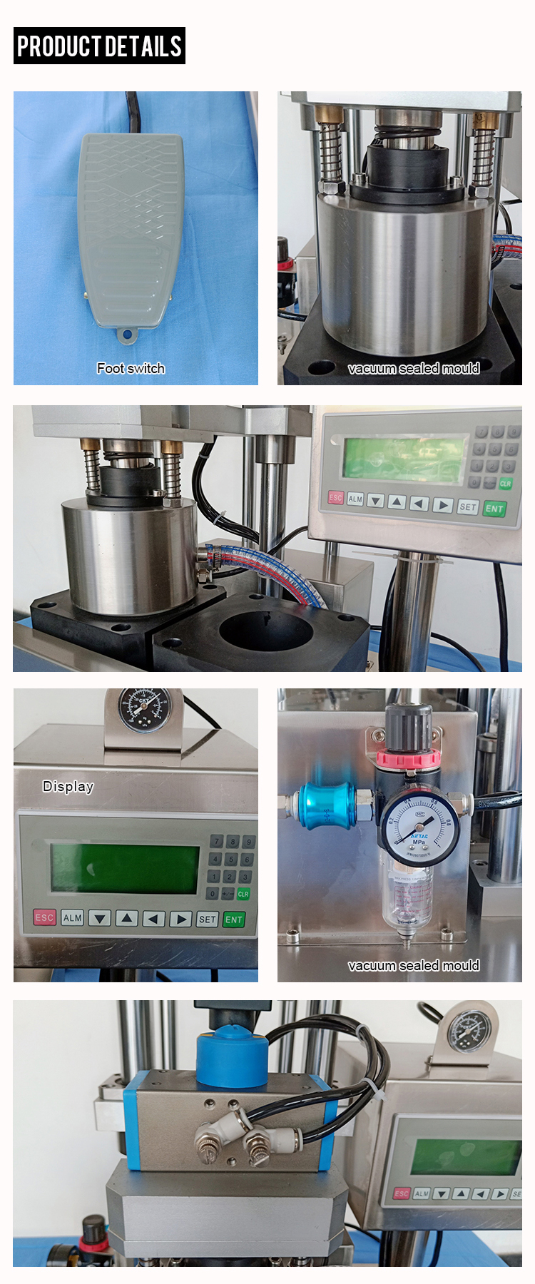 High quality semi automatic glass jars / twist off cap vacuum capping machine