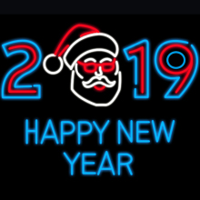 NEW YEAR DECORATION LIGHT SIGNS