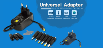 Universal AC DC Adapter Converter 6 Plugs