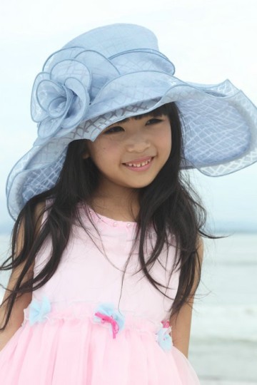 2015 fashion beautiful Pure Child Hats /Wholesaler Hat Child / Child Organza Hats