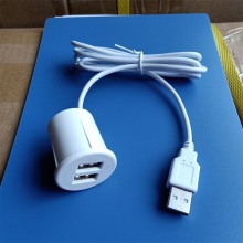 Dual Port Circular eingebrauchtes Behälter für USB -Stecker