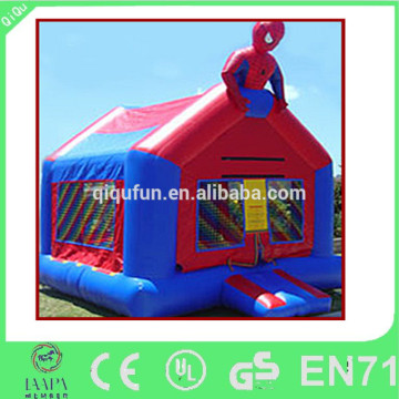 Kids commercial spiderman inflatable moonwalk combo for rental