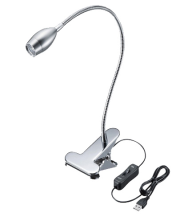 Portable Wired LED Bule Clip Lamp Flexible Clip Night Light