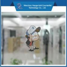 peel off customer logo no glue window sticker