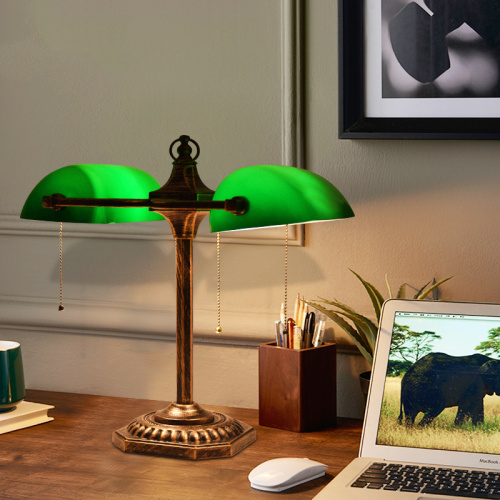 LEDER Green Bedside Table Lamps