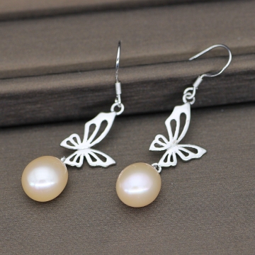 Fashion Dangle Freshwater Pearl Earrings For Wedding
