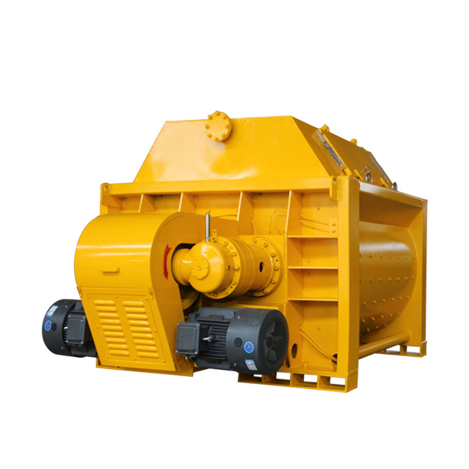 1.5m3 automatic double shaft js concrete mixer price