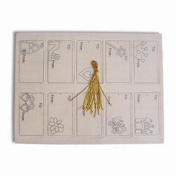 Twelve-piece Plywood Message Tag Set