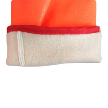 Флуоресцентные перчатки из ПВХ с двойным окунанием, с отделкой из песка, 35 см