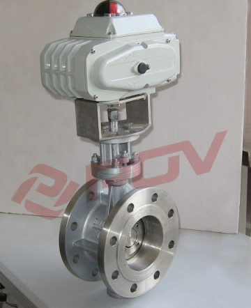 flange ss304 Electric metal hard seal butterfly valves