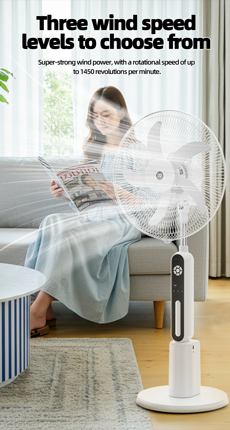5-Remote Control 18'' 7000mAh Rechargeable AC DC Pedestal Stand Fan with Night Light DP-F506AL-detail 5-Remote Control 18'' 7000mAh Rechargeable AC DC Pedestal Stand Fan with Night Light DP-F506AL-detail