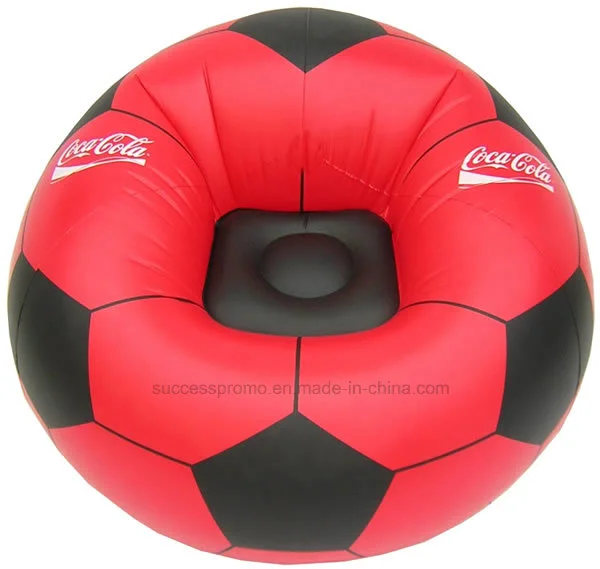 Promotional Football Design PVC Inflatable Chair, Inflatable Sofa