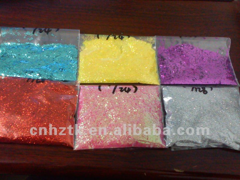 Glitter powder for Children toys,Christmas handicraft , cosmetics screen printing . decorative materials , furniture paint,etc .