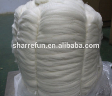 Combed high quality chinese cashmere tops white