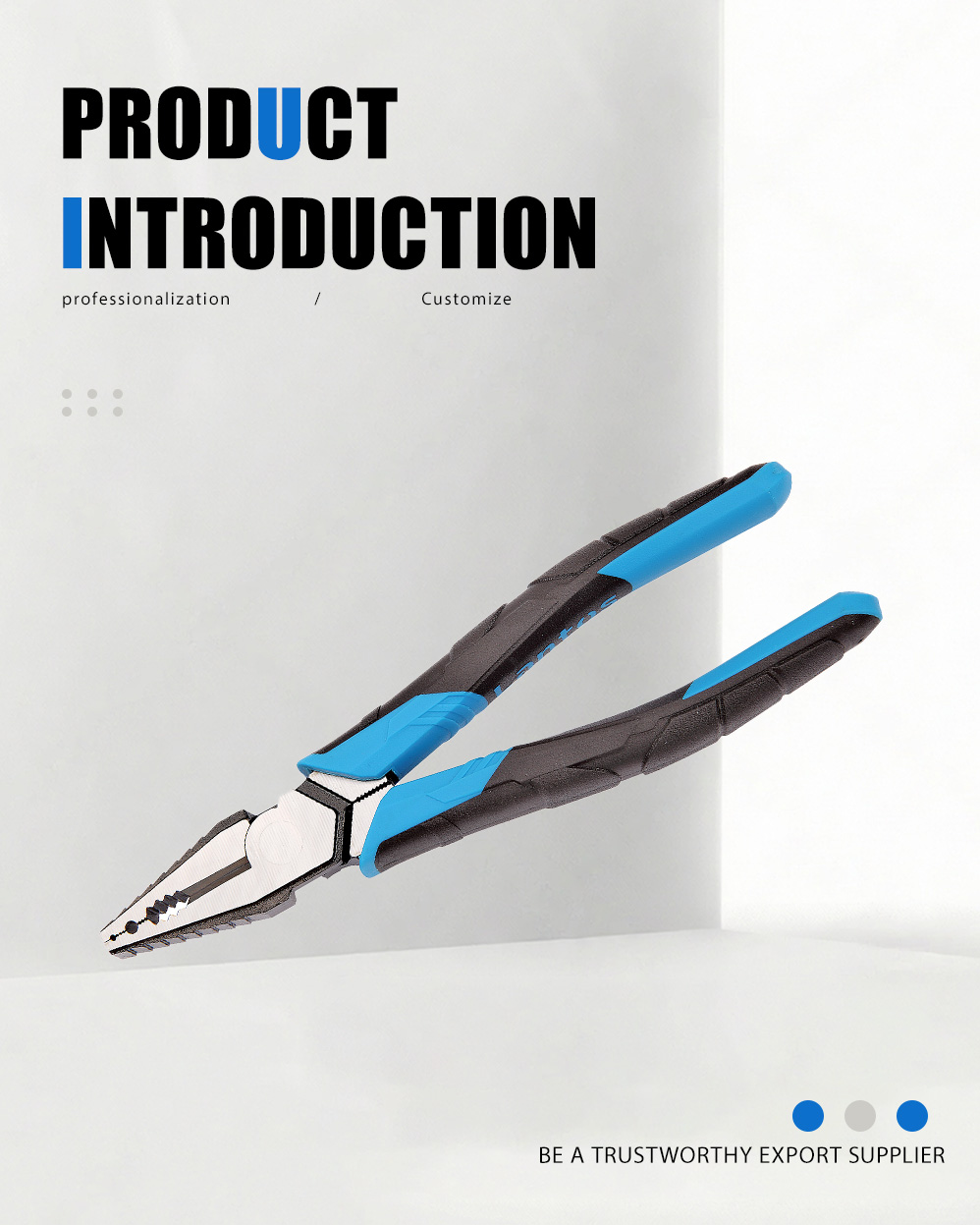 كماشة أوفست (فك مخدد) LT108P Offset Combination Pliers (Fluted Jaw)LT108P
