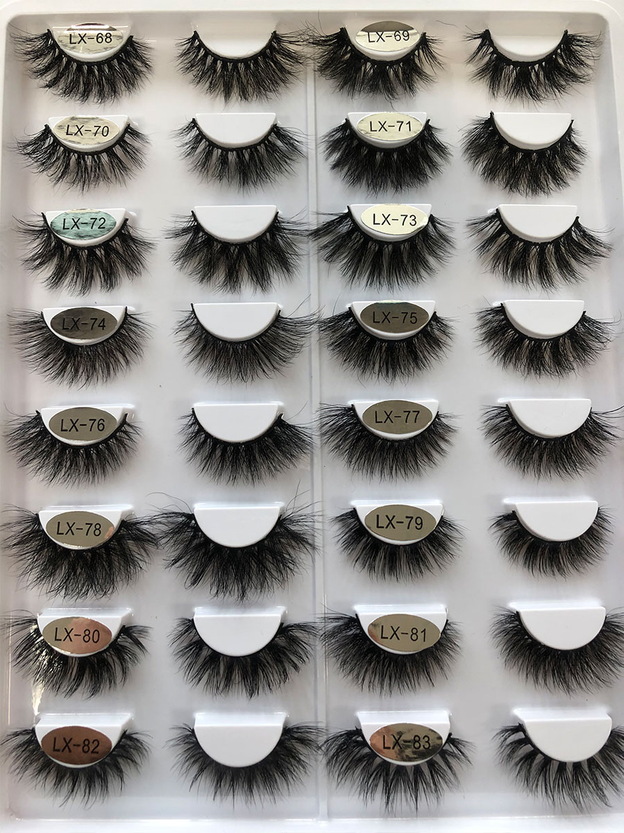 Eyelashes Vendor Mink Eyelashes Suppliers Natural 25MM 3D Mink Magnetic Eyelashes Vendor Customized Box