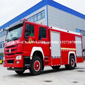 Precio más bajo Howo 5t Camión de lucha contra incendios