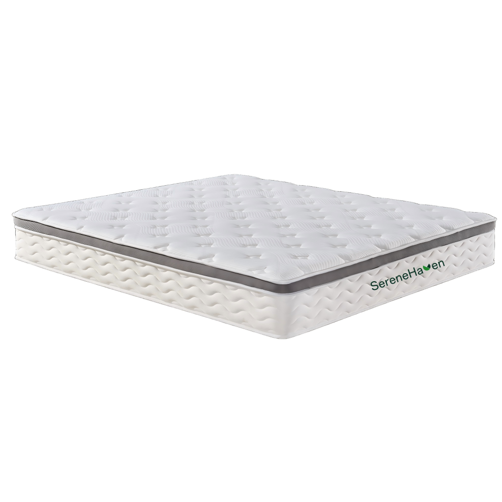 Cấu trúc nhiều lớp nệm & Gel nhớ SereneHaven SF-2520 SereneHaven SF-2520 28cm hybrid mattress layered build with gel memory foam and precision zoned pocket springs