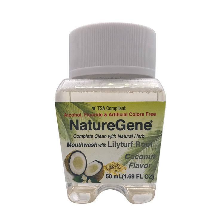 Lilyturf root coconut flavor coconut mouthwash liquid mouth wash eco