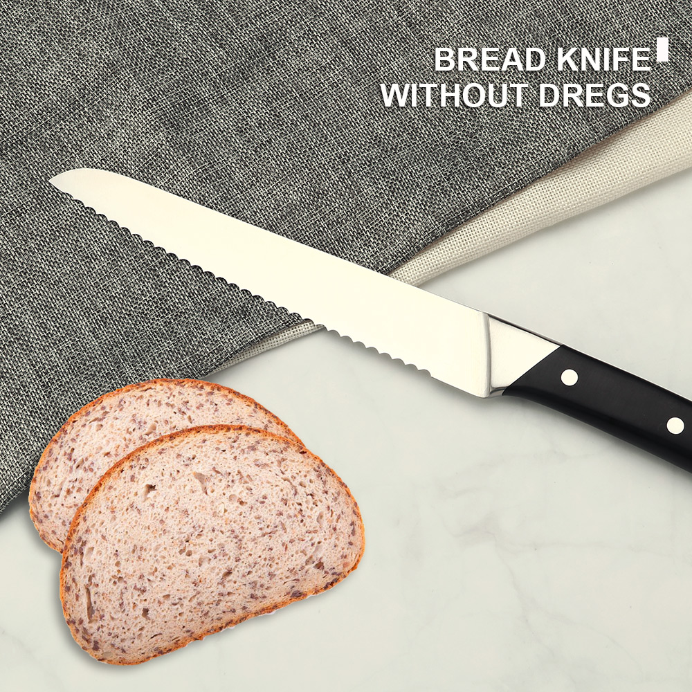 8 &quot;cuchillo de pan de acero inoxidable de cocina