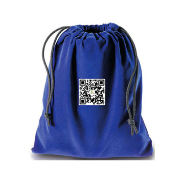 Customized professional plain black velvet jewelry bag