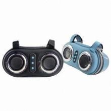 Bicycle bag with built-in speaker for smart phones, MP3 player, designed for camp or outdoor use