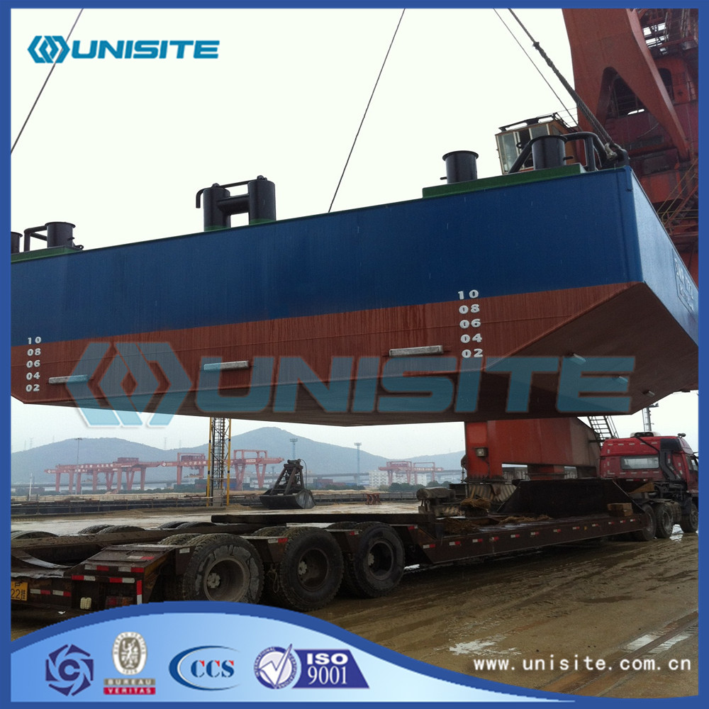 Marine float pontoons for dredging construction