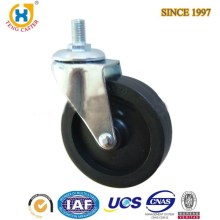 High quality 3 inch Swivel PP black display rack shelf Caster