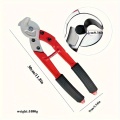 Red and black heavy-duty cable scissors