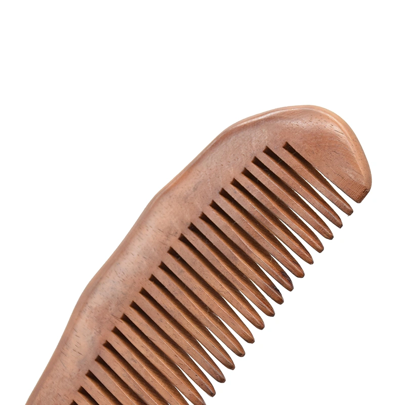 Hot Sale Coarse Teeth Anti Static Customized Logo Small Wooden Mustaches Comb Mens Beard Pocket Comb