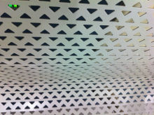 Decoration Aluminum Perforated Metal Screen With Triangle Hole