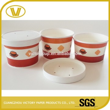 bowl paper cup paper container 300ml soup and custom printed paper soup container