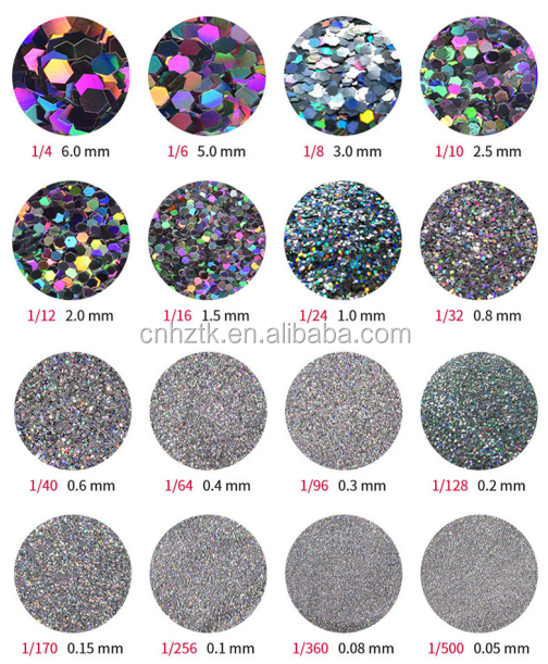 Factory price Cosmetic mixed chunky glitter pink color